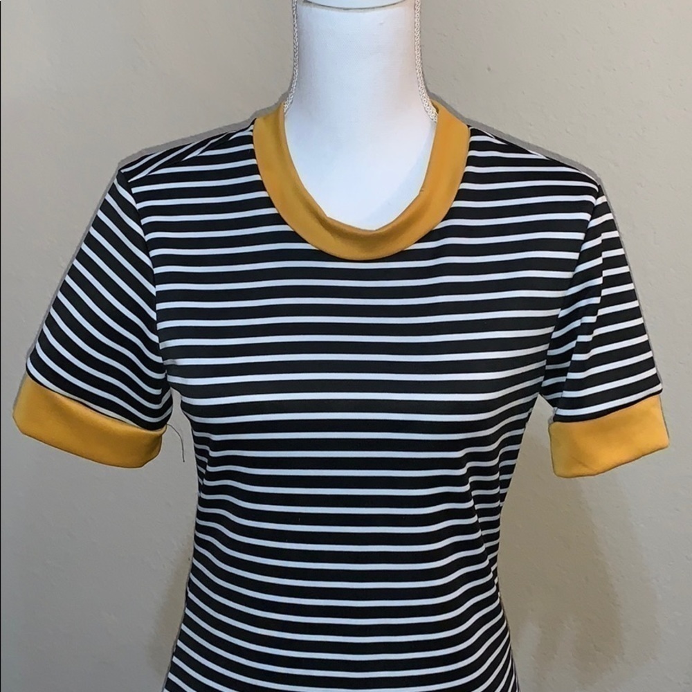 Poof! black and white Striped dress - Picture 2 of 2